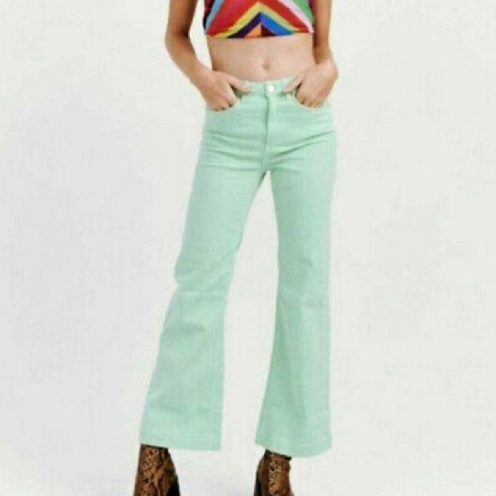 Stoned Immaculate Charlotte High Rise Crop Flare Jean 25